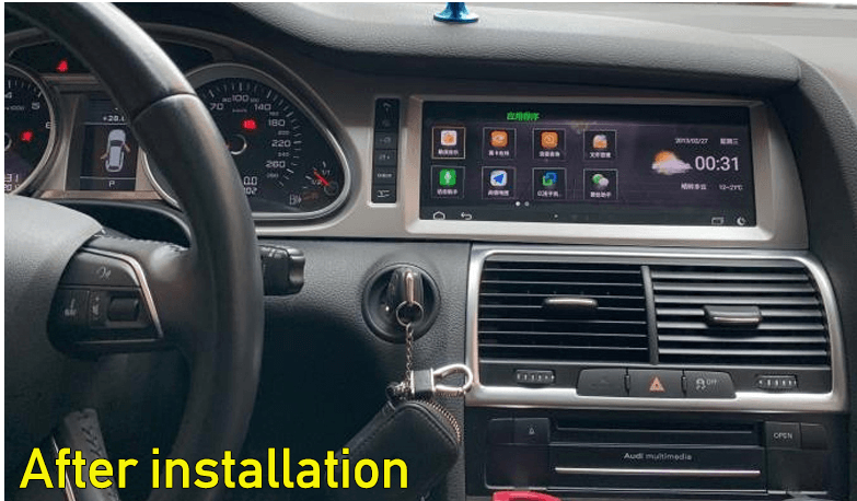 10.25" Android 9 Navigation Radio for Audi Q7 2010-2015 - Smart Car Stereo Radio Navigation | In-Dash audio/video players online - Phoenix Automotive