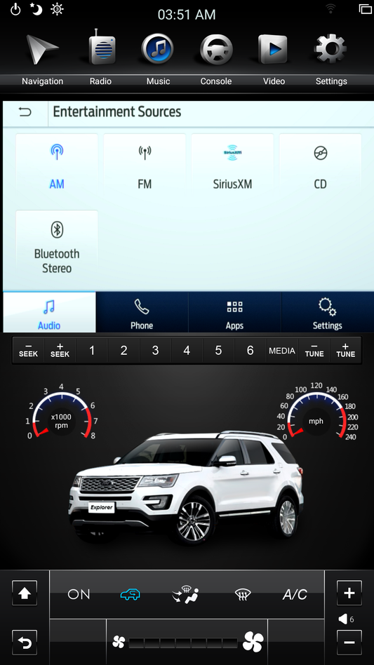 SYNC3 module 4.3 inch to 8 inch with touch control upgrade for Selected 2018 and later Ford Vehicles| Phoenix Automotive