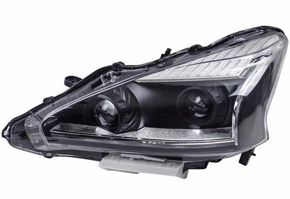 Pair Quad Projector Headlights with LED Daytime Running Lights for Nissan Altima Teana 2013 - 2015 | Phoenix Automotive