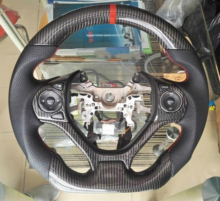 Custom-made Carbon fiber Steering Wheel for 2012 - 2015 Honda Civic Color & Design Customizable | Phoenix Automotive