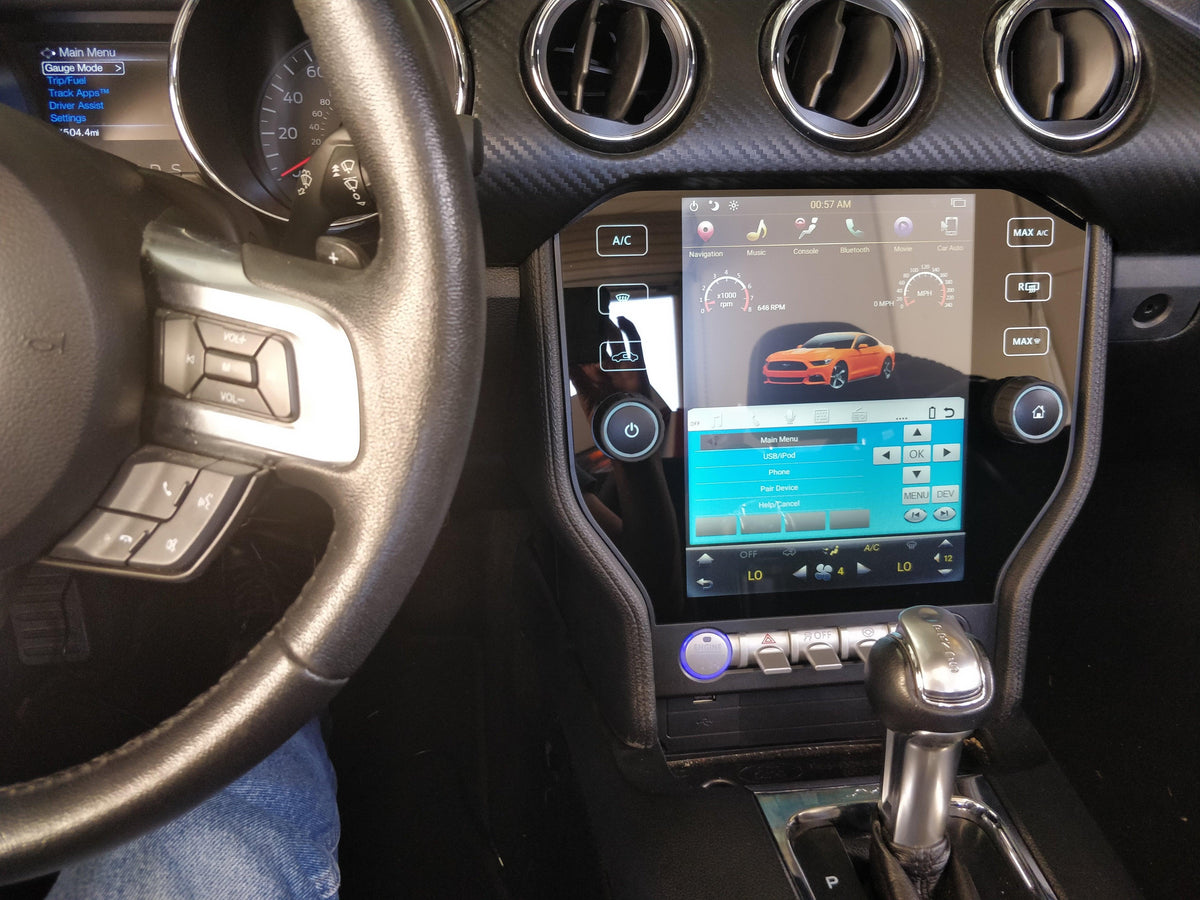 Open box [ PX6 SIX-CORE ] 10.4" Android 8.1 Vertical Screen Navigation Radio for Ford Mustang and Shelby 2015 - 2019 - Smart Car Stereo Radio Navigation | In-Dash audio/video players online -