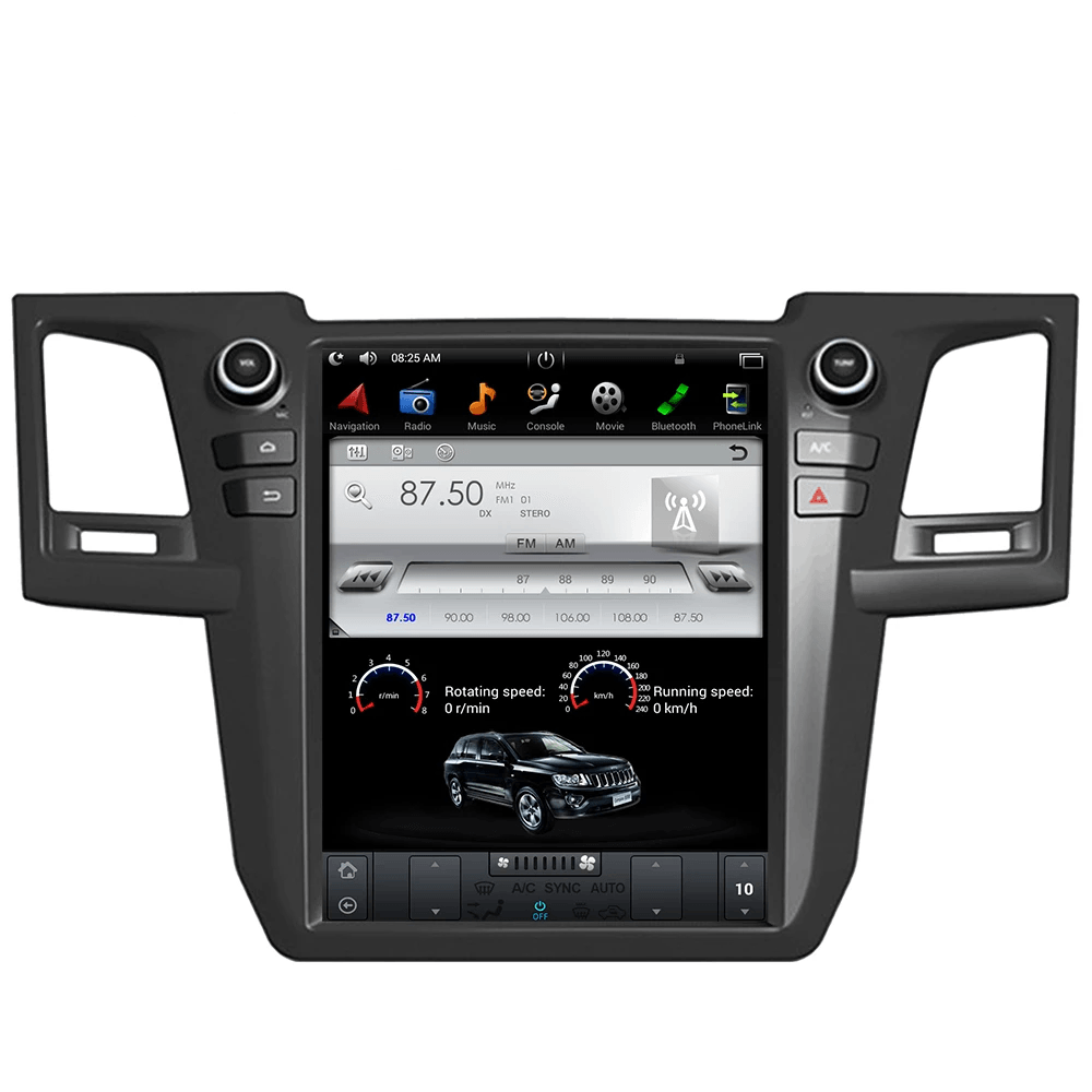 12.1" Vertical Screen Android 7.1 Navigation Radio for Toyota fortuner 2004 - 2015 | Phoenix Automotive