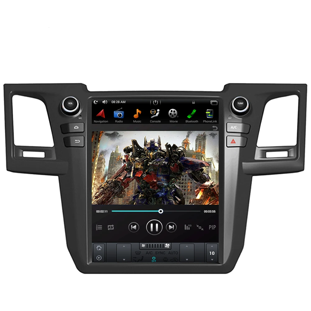 [ PX6 six-core ] 12.1" Vertical Screen Android 9 Fast boot Navigation Radio for Toyota fortuner 2004 - 2015 - Smart Car Stereo Radio Navigation | In-Dash audio/video players online - Phoenix 